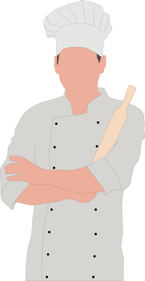 Male Baker Illustration