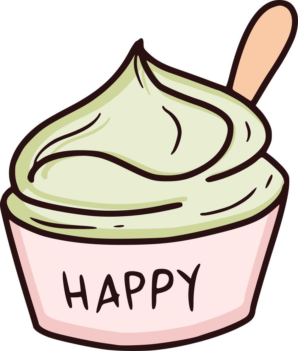 Ice cream gelato avocado